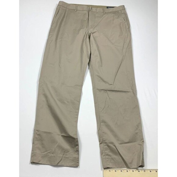 Bonobos Pants Mens 35 x 30 Beige Khaki Workwear Casual Wednesday Straight Leg - Picture 2 of 11